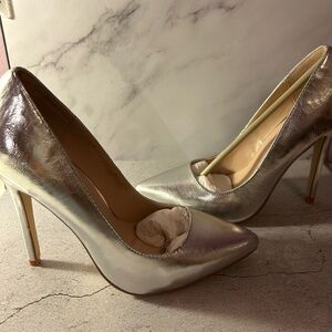 Elegant Silver High Heels